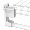 ClosetMaid 6609 SuperSlide Shelf and Hanging Bar Wall Bracket, White