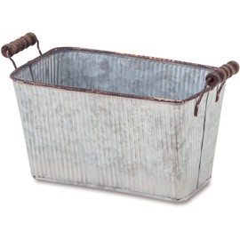 Posh Living 63454 Pot Cover Iron Planter Square