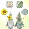 Gehydy Set of 2 Summer Gnome Flowers Decoration Spring Decoration