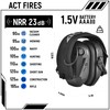ACT FIRES Active Noise Reduction Earmuffs with Patriotic Flag Design,