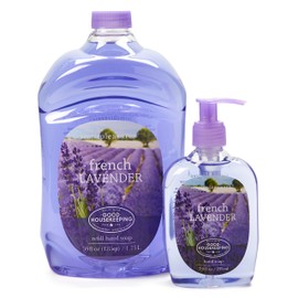 SIMPLE PLEASURES Premium Hand Soap Collection - French Lavender Scent, 7.9 oz Bottle with Jumbo 59 oz Refill - Goodhousekeeping Seal Approved - Multiple Scents Handsoap - Lavendar Hand Soap Refills