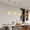 BBLLWJ Modern Crystal Pendant Lights Kitchen Island Farmhouse Light Fixtures