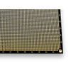Double sided perforated grid board with round pads.