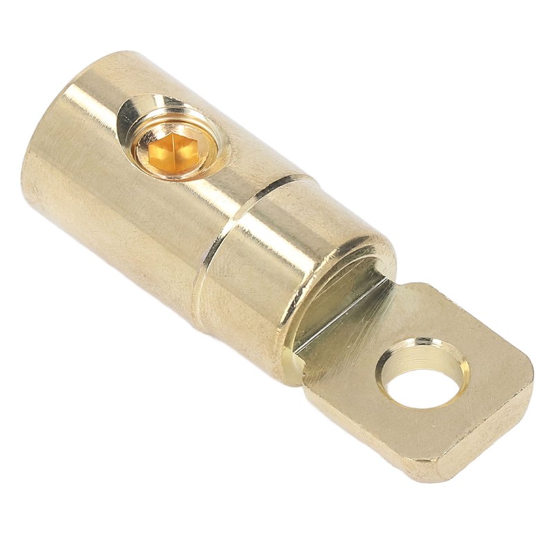 Pair Power Battery O Ring Terminals Brass Gold Plated High