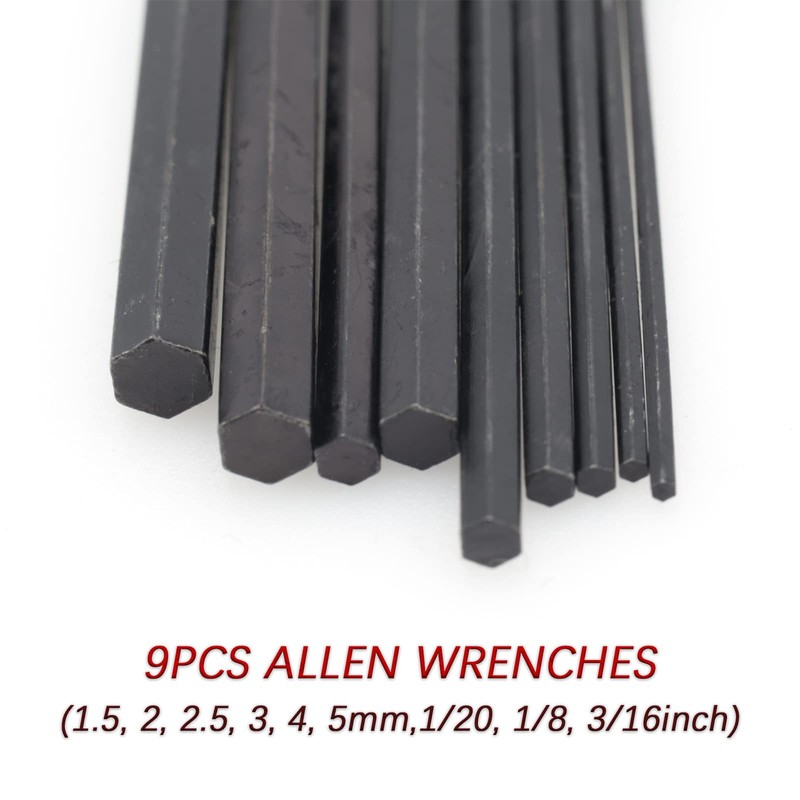 Cheerock 13pcs Guitar Allen Wrench Set, 4mm & 5mm Lengthened