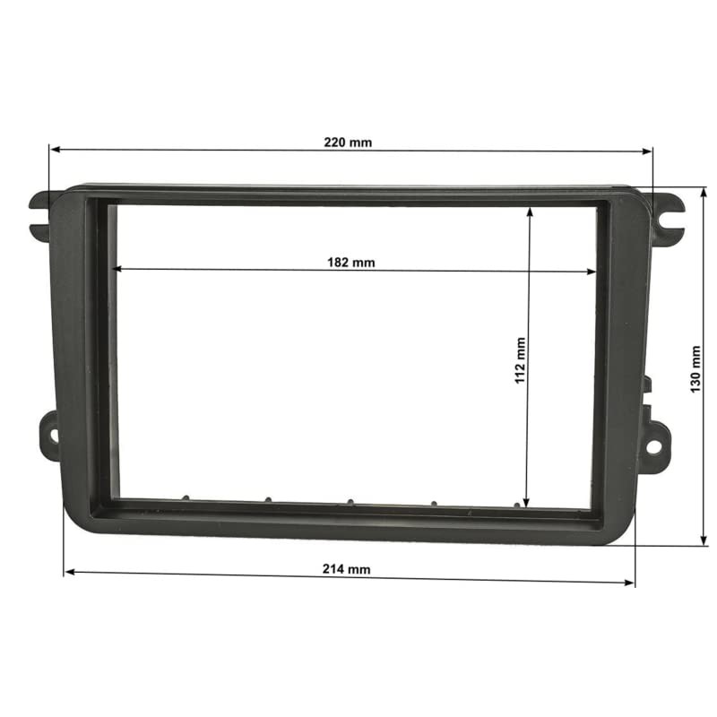 Sound-way - Double DIN Car Radio Frame Installation, 2 DIN