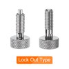 QUARKZMAN Pack of 2 Spring Plunger with Knurled Handle M6