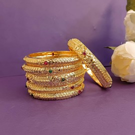 Efulgenz Indian Bangle Set Bollywood Traditional Bracelet Jewelry for Women