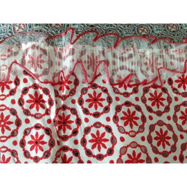 Unbranded NOS -1 Pack=3 PCS. FOR WINDOWS UP TO 70X36, RED DESIGN.  VALENCE + 2 SHEARS