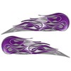 Weston Ink Twin Flame Motorcycle Tank Decal in Purple