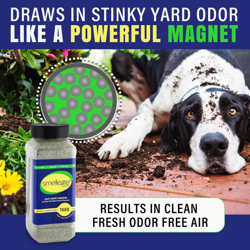 SMELLEZE 2 lb. Yard Odor Eliminator for Dogs – Long-Lasting