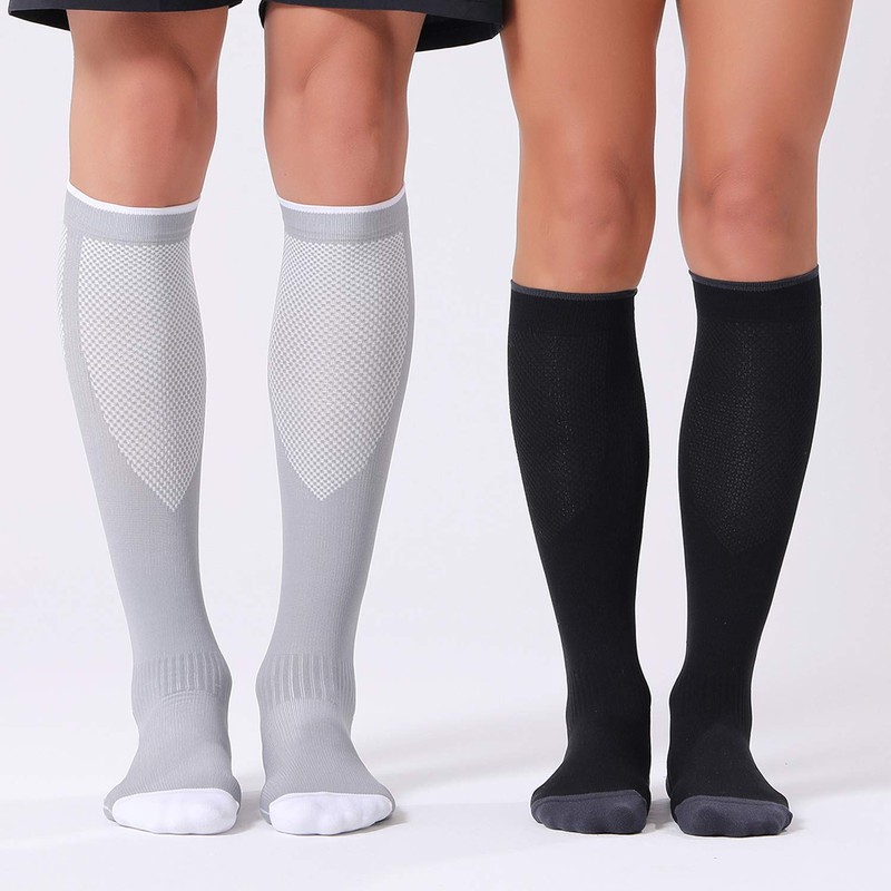 FITRELL 3 Pairs Compression Socks for Women and Men 20-30mmHg-