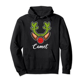 Comet Reindeer Christmas Costume Ugly Christmas Sweater Pullover Hoodie