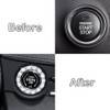 YYTQP YYTQP 1 PC Crystal Rhinestone Car Engine Stop Decoration