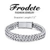 Stainless Steel Bracelet for Men Magnetic Clasp Cuban Chain Cuff