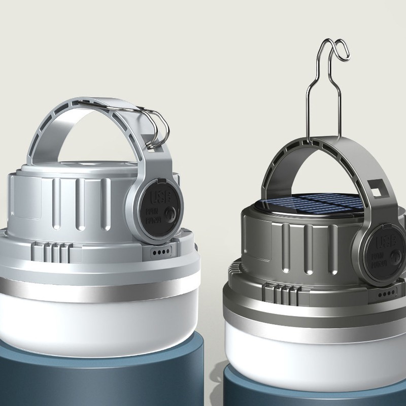 Camping Lantern Mimics Natural Daylight 1800mAh 4 Level Electronic Display