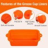 Emptycolor 2 Pack Silicone Grease Cup Liners for Blackstone 36