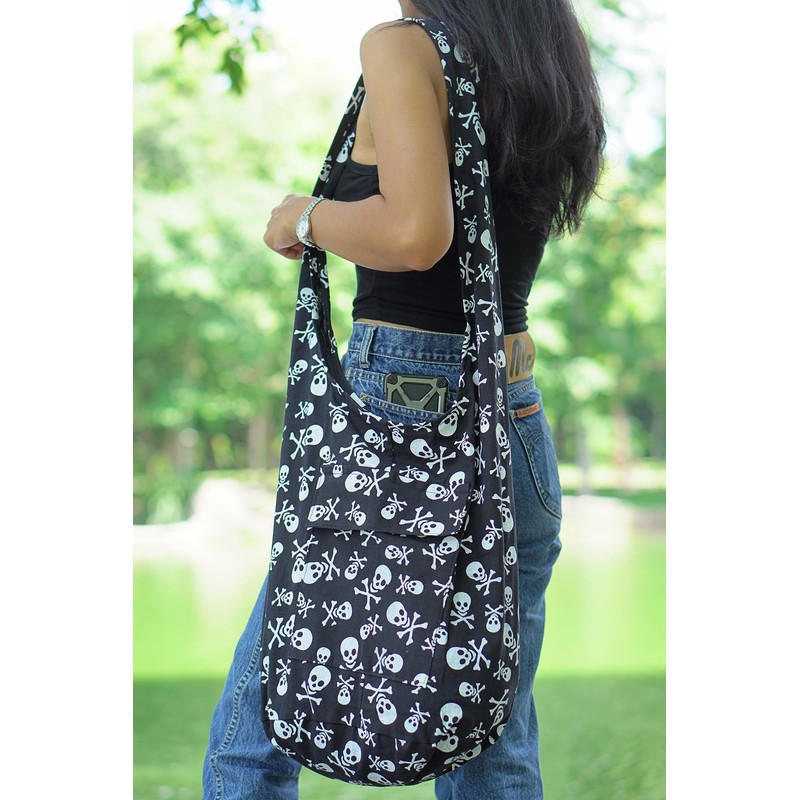 Your Cozy Crossbody Handbag, Handmade Boho Cotton Bag, Unisex, White
