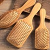 Jansol wooden comb hair brush scalp massage hair comb dry large (square) / 잔솔 나무빗 헤어브러쉬 두피마사지 머리빗 드라이 대형(사각)