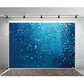 Leyiyi 7x5ft Photography Background Underwater World Backdrop Ocean Diving Seaside Holiday Summer Party Bubble Sunlight Honeymoon Travel Royal Hawaiian Luau Hula Party Photo Portrait Vinyl Studio Prop