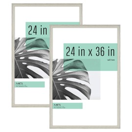 MCS Industries Studio Gallery Frame, Gray Woodgrain, 24 x 36 in, 2 pk