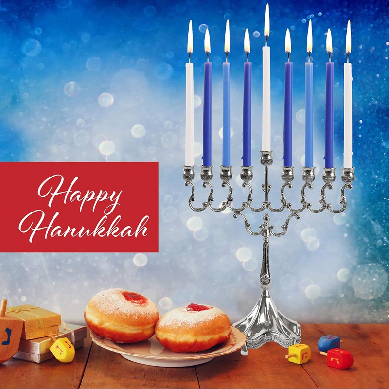 Ner Mitzvah Long Chanukah Candles, Diameter Fits Most Menorahs, Premium