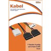 mumbi Power Cable Y Connector 4-Pin to 2 Y SATA