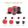 Semtember Promotion Royal Red and Black Tow Tone Color Glaze