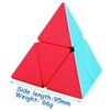 Pyramid Speed Cube 2X2 Stickless Triangle Magic Cube Pyramid Puzzle