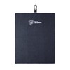 Wilson Staff Unisex Golf-Towel, Triple Folded, TRI FOLD, Microfibre, Black,