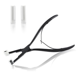 LEONTOOL Extensions Pliers Hair Sealing Pliers Hair Extension Pliers Flat Hair Extension Tools Stainless Steel Rust Proof Nylon Cover Replacement Connector Sealing Hair Extension Tool Professional