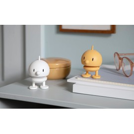 Hoptimist Soft Bumble Bobble Figure & Lucky Charm, Scandinavian Decorative Figures for Living Room, Desk, Office, Office Decoration & Funny Small Gifts, 4.5 x 5.8 x 7.6 cm, Small, Mimosa