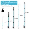 KOMCLUB Telescopic Boat Hook for Docking 4.54ft-15.83ft Extension Pole Hook