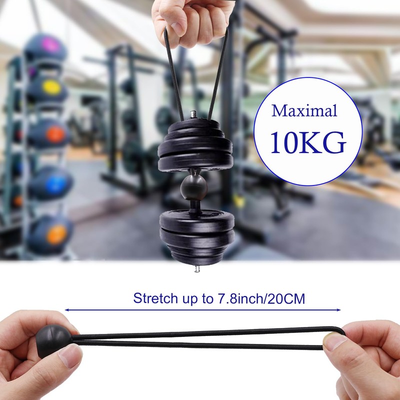 LOOGI Ball Bungee Cords, Tie Down Cords Elastic String UV