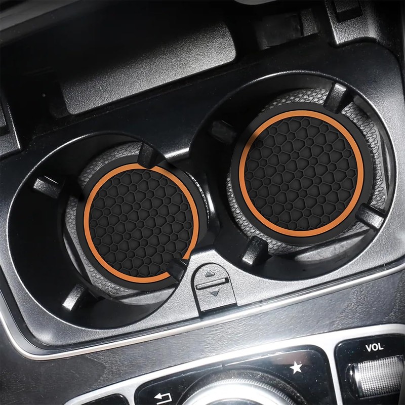 Mandark 4PCS Car Cup Holder Coasters, 2.75 Inch Non-Slip Insert