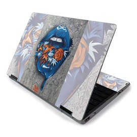 MightySkins Skin for HP Pavilion x360 11" (2019) - Blue Lips | Protective, Durable, and Unique Vinyl Decal wrap Cover | Easy to Apply, Remove, and Change Styles | Made in The USA