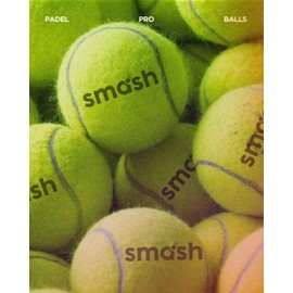 Pelotas Padel Pro Smash Pack 3 Alta Competencia Rebote Constante Control Preciso Durabilidad Juego Profesional Entrenamiento Torneo Interior Exterior Superficies Cesped Cemento Sintetico