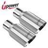 Upower Pack of 2 Exhaust Tip 2.5 inch Inlet 4