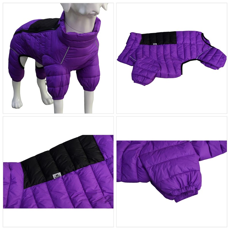 Dog Coat Dog Warm Jacket, 4 Legs Covered Waterproof Windproof
