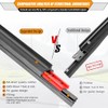 AUTOBOO Limpiaparabrisas de 22 + 20 pulgadas con limpiaparabrisas trasero