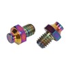 RISK 8Pcs Mountain Bike Pedal Bolts Titanium Alloy Anti Slip