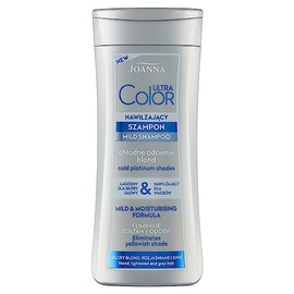 JOANNA Ultra Color Shampoo - Shampoo für Frauen - Farbverstärkendes Shampoo - Neutralisierung von Unerwünschten Gelbtönen - Erleichtert das Kämmen der Haare - Kühles Blond 200 ml