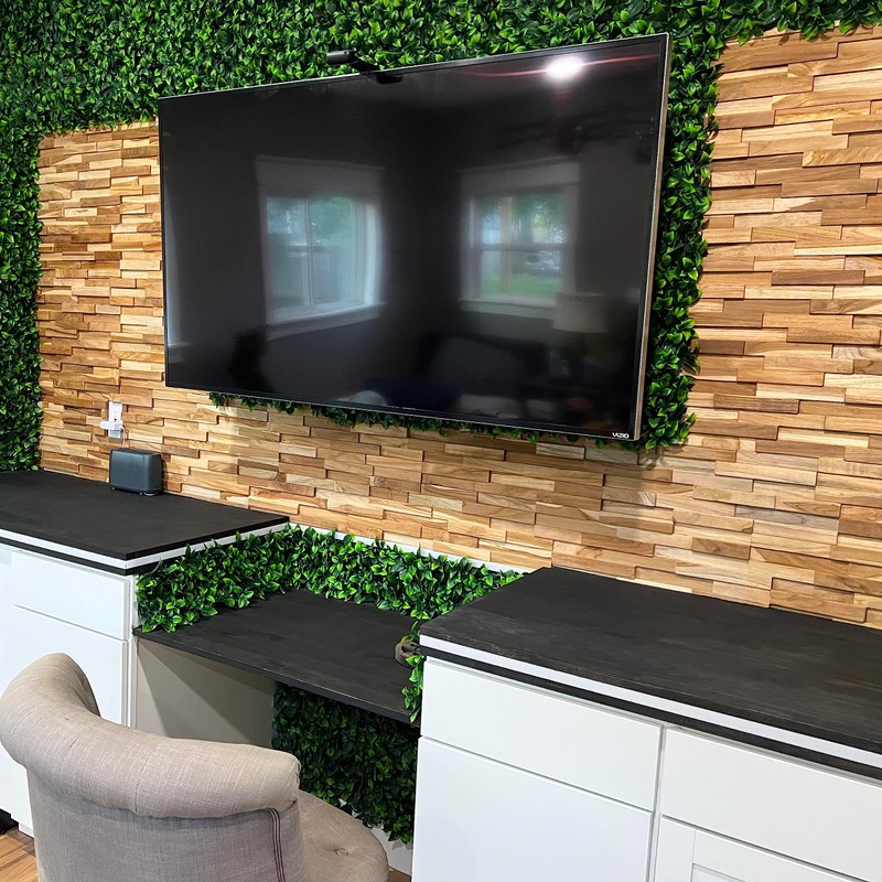 Stone Ten Teak 3D Wall Panels - Teak Wood Planks