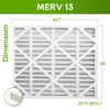 FLRQB5AH23M13 Expandable MERV 13 23"x20"x5" Compatible with FLRQB5AH23M13, Actual Size