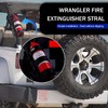 getfay Pack-1 Car Fire Extinguisher Fixing Strap, American Flag Decorated