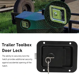 TKSE Trailer Paddle Door Latch, Stylish Rugged Reliable RV Handle Toolbox Latch with Keys For RVs Trucks Campers