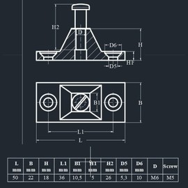 Marine Grade Deck Hinge, Side Mount, 316Stainless Steel Pack of 2