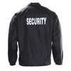First Class 100% Nylon Windbreaker with Securtiy I.D. (Black)-Medium