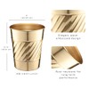 Monarch Abode Metal Bathroom Trash Can – Waste Basket for