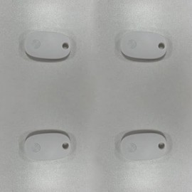 Air Tags-4 Pack, Bluetooth Tracker Works with Apple Find My APP (iOS Only), Track with Protective Case/Key Ring/Lanyard, 4 White